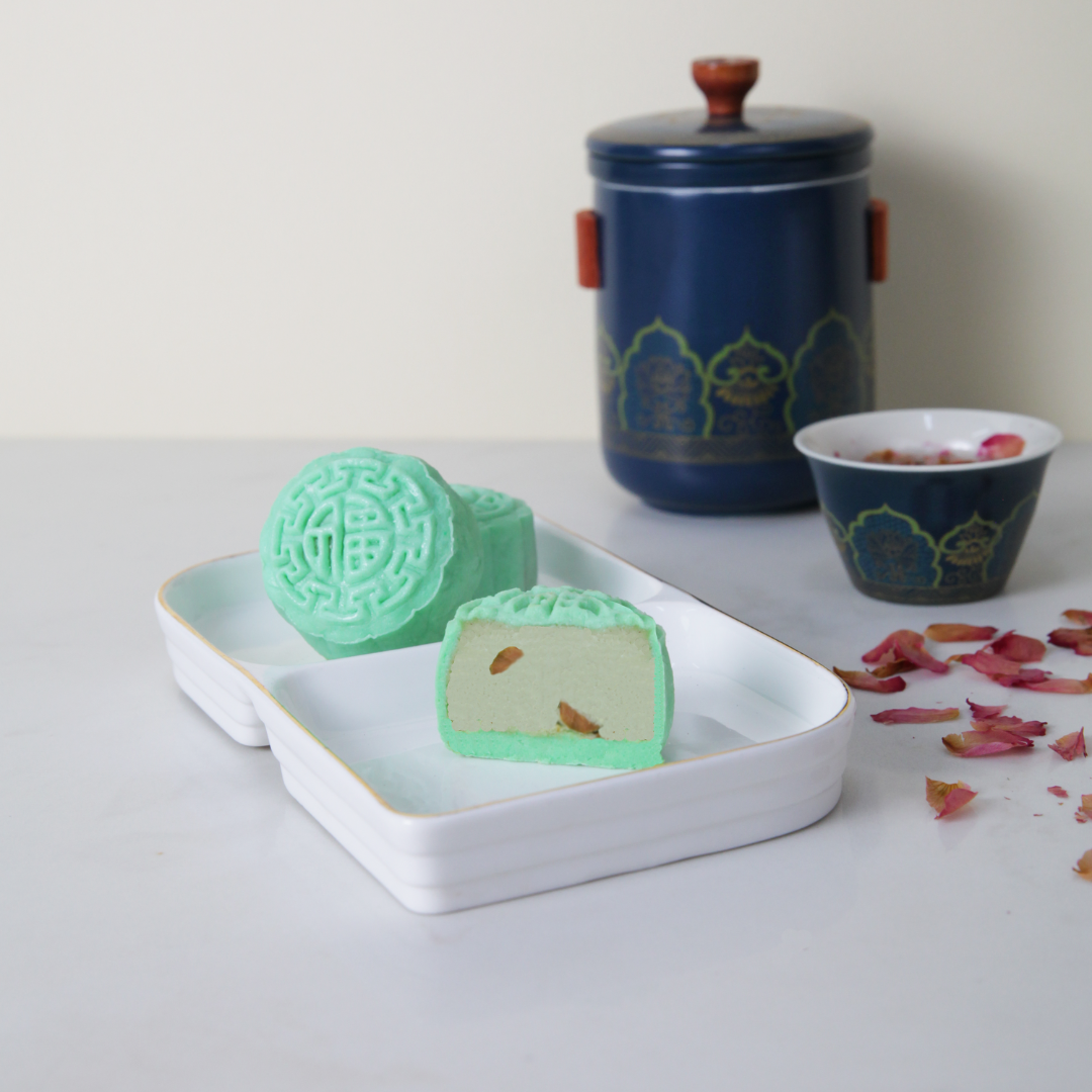 Pistachio Cream Cheese Snowskin Mooncake (40pcs/box)